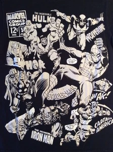 Marvel Comics (Unglaublicher Hulk, Spider-Man, Iron Man etc.) T-Shirt Erwachsene Small - Bild 1 von 5