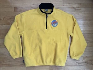 Vintage Kiss 103.5 Chicago Radio Fleece Yellow Sz XL Made In USA - Picture 1 of 8