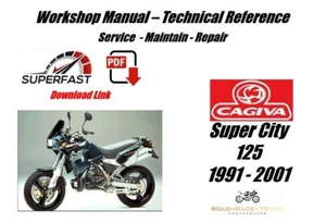 Cagiva Super City 125 Service Reparatur Werkstatthandbuch 1991 - 2001 - Bild 1 von 9