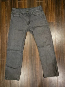 Jeans grigio Levis 505 gamba dritta taglia 32 x 30 bianco tab uomo 32x30 pantalone - Foto 1 di 9