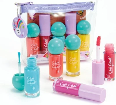 Chit Chat Polish & Shine Lip & Nail Set – A 'My First Makeup Kit' for Kids!