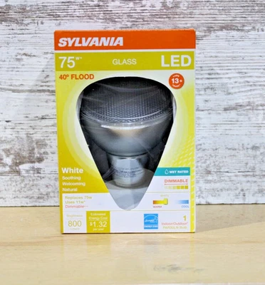 Sylvania 75-Watt Equivalent PAR30 White Dimmable LED Light Bulb - Image 1 of 2