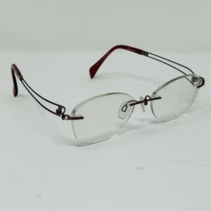 NEW LINE ART CHARMANT XL 2137 BU BURGUNDY Excellence Titan Eyeglasses 51-17 - Picture 1 of 8