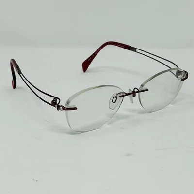 NEW LINE ART CHARMANT XL 2137 BU BURGUNDY Excellence Titan Eyeglasses 51-17 - Image 1 of 4