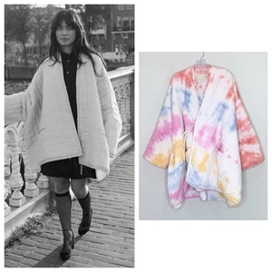 Anaak Raj Steppjacke (One Size) Oversized Baumwolle Batik Kimono - Bild 1 von 16