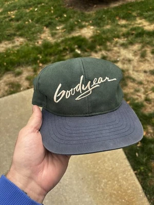 Gorra Goodyear Racing Snapback azul/verde vintage Foto 1 de 3