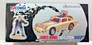 1997 CORGI CLASSICS JAMES BOND 007 ASTON MARTIN DB5 GOLD W/ ODDJOB FIGURE 1:43 - Picture 1 of 8