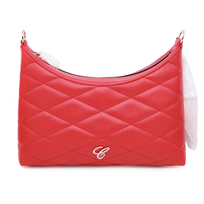 Bolso de hombro Chopard Happy Hearts de cuero acolchado rojo 95000-1188 Foto 1 de 4