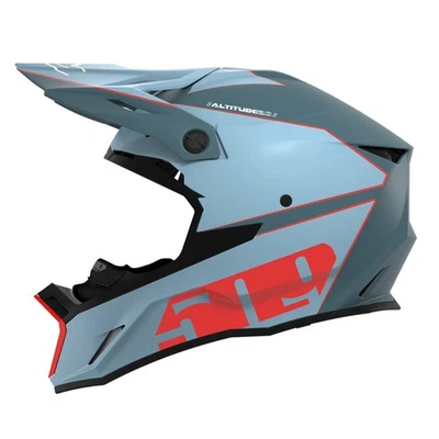 509 Altitude 2.0 Snowmobile Helmet Fidlock Strap Lightweight Open Face Sharkskin Foto 1 de 4