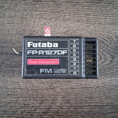 Futaba FP-R127DF Receiver Plus 72.870 Mhz Crystal  - Image 1 of 4