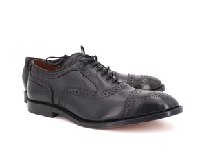 NUEVO | $425 ALLEN EDMONDS 11 EEE 3E HEBRA CUERO NEGRO BROGUE COMPLETO PUNTERA ANCHA - Imagen 1 de 14