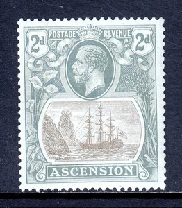 ASCENSION — SCOTT 13 — 1922 2d OVERPRINT ISSUE — MNH — SCV 38 $ - Bild 1 von 2
