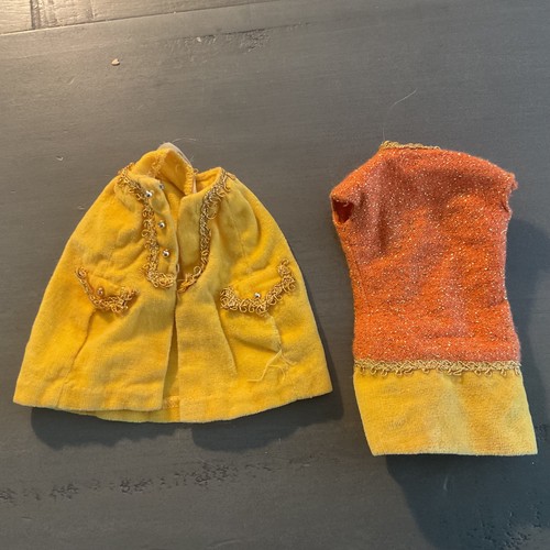 VETEMENTS Barbie Julia #1753 1968 vintage CAPPERI A LUME DI CANDELA SOLO giacca e vestito