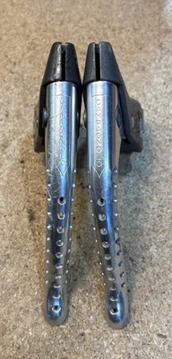 Palancas de freno Campagnolo Super Record de colección aleación perforada Italia bicicleta de carretera Foto 1 de 4