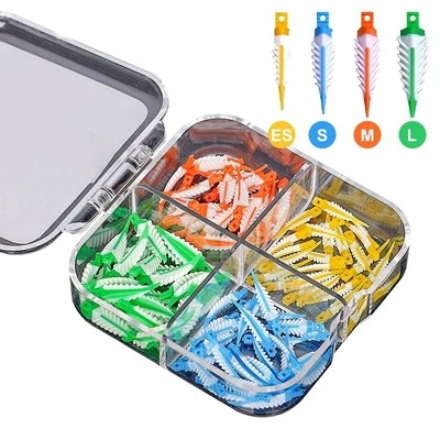 VVDENTAL Dental Disposable Plastic Wave Shape Tooth Gap Composite Interdental Wedge Mixed