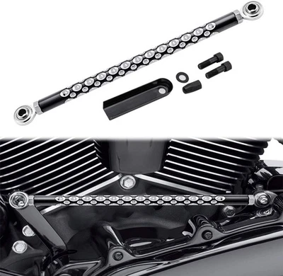 Acoplamiento de cambio de marchas cromado negro para Harley Davidson Touring Softail 1987-2021 Foto 1 de 4