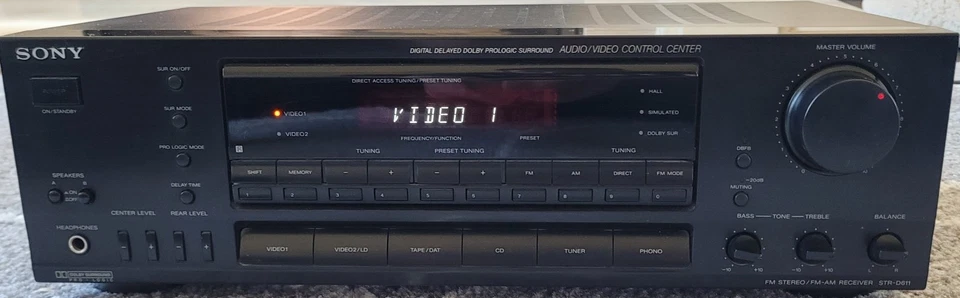 Sony STR-D611 AV Receiver HiFi Dolby Pro Logic 5.1 AM/FM No Remote Tested Works - Image 1 of 4