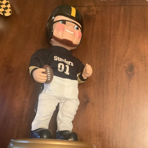 Pittsburgh Steelers Vtg Animatronic Bobble MNF THEME HANK WILLIAMS (sounds work) Cover