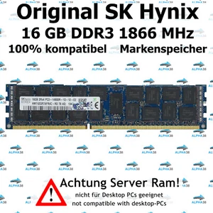 16 GB RDIMM ECC DDR3-1866 Supermicro F617R3-FT F617R3-FTPT+ Server RAM - Picture 1 of 1