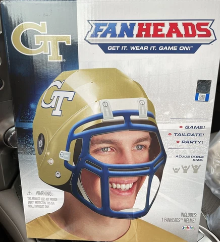 Georgia Tech FanHead Novelty Helmet Cover