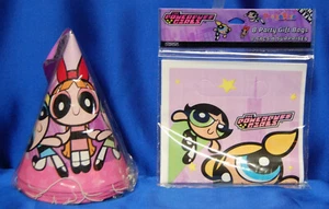 8 Powerpuff Girls Hats 8 Powerpuff Loot Bags Goodie Bags - Picture 1 of 3