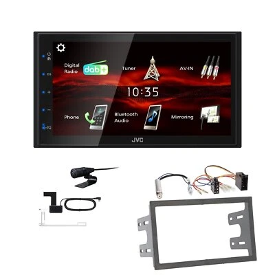 JVC KW-M180DBT 2DIN DAB+ Autoradio für Volkswagen VW Golf IV 1997-2003 - Bild 1 von 4