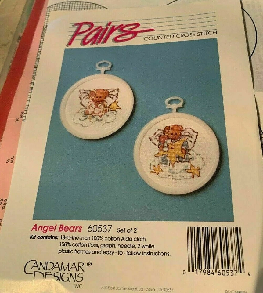 Cross Stitch Patterns: Angel Bears (Candamar) Patterns Only - Image 1 of 1