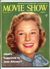 MAG: MOVIE SHOW-SEPT-1955-JUNE ALLYSON-SOUTHERN STATES PEDIGREE-fn minus