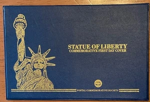 Statue Of liberty Commemorative First Day Cover 1986 Half Dollar & Stamps L44 - Picture 1 of 3