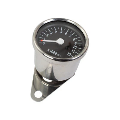 Bike It Motorcycle Motorbike Mini Chrome Tacho Honda / Yamaha / Suzuki 1:4 Ratio - Image 1 of 2