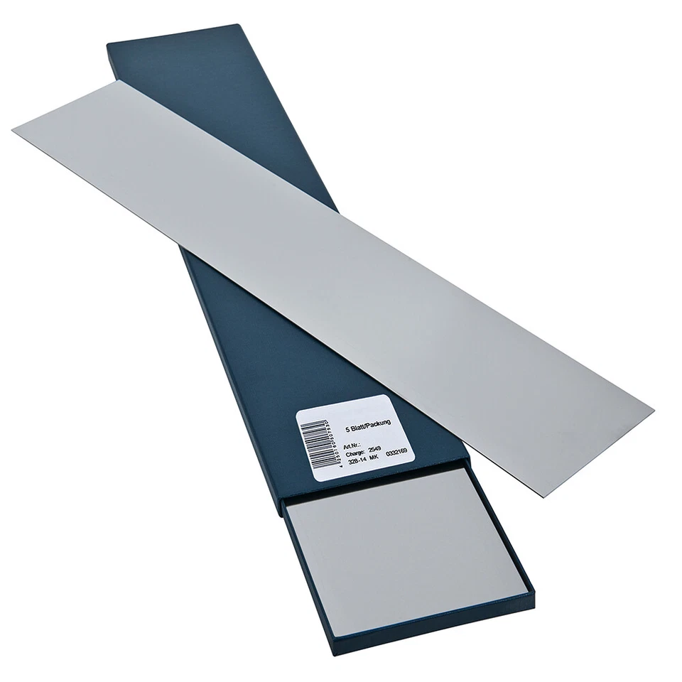 Federstahl Bleche rostfrei 500 x 100 mm, 5 St/VE, Federblech, Federbandstahl - Bild 1 von 1