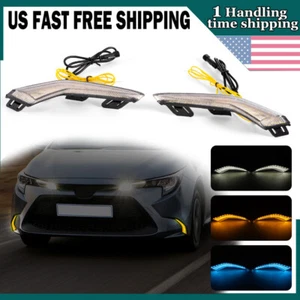 Luces antiniebla LED DRL para parachoques Toyota Corolla L LE XLE 2020 2021 2x - Imagen 1 de 10