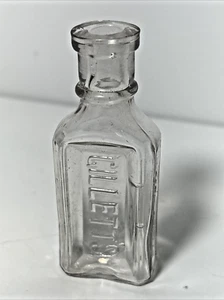 Antique Clear Bottle Gillet's Chicago 2 3/4" - Picture 1 of 6