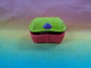 Plastic Dollhouse Treasure Chest Pink / Green - as is - Picture 1 of 7