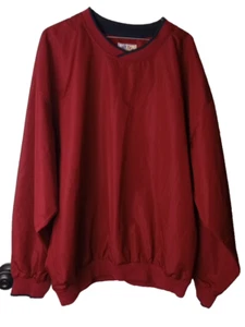 CUTTER & BUCK VTG Blank Golf Windbreaker Performance Jacket Mens Pullover Red XL - Picture 1 of 8