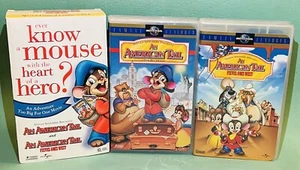 An American Tale & Fievel Goes West VHS Video Tapes Special Edition Box Set of 2 - Picture 1 of 11