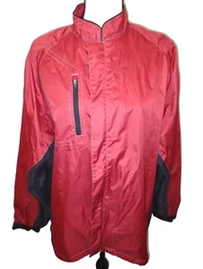 Sun Mountain Men's Large Black Red Golf Windbreaker Lightweight Jacket Coat - Picture 1 of 11