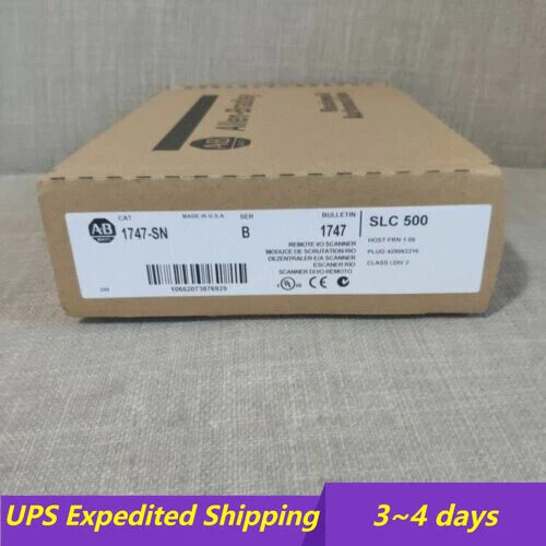 AB 1747-SN Ser B SLC500 PLC Remote I/O Scanner Module UPS Shipping - Image 1 of 1