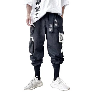 Niepce Kanji Japanese Streetwear Cargo Pants for Men Cool Techwear Jogger - Picture 1 of 41