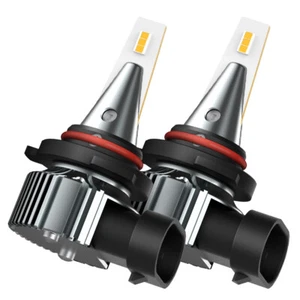 2X H10 9145 9140 LED Fog Light or DRL Bulb 3000K Amber Yellow 600% Brighter - Picture 1 of 12