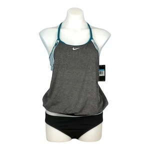 Nike Swim 2 Piece Women's Swimsuit Set NESSA397-001 Size Medium - Picture 1 of 4