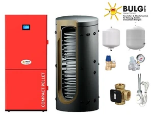 Set Completo Caldaia Pellet/Riscaldamento Pellet 12 - 49 KW - BULG COMPACT PELLET - Foto 1 di 21