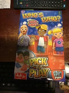 WHOSE WHO PICK & PLAY TRAVEL GAME BIRTHDAY CHRISTMAS CONNECT 4 VARIANT - Picture 1 of 1