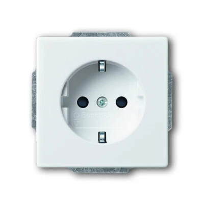 Busch-Jaeger 20EUC-84 SCHUKO Steckdosen-Einsatz studioweiß - Bild 1 von 2