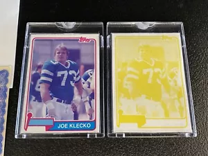 Joe Klecko 1981 Topps Vault Proof Cards Blank Back Card Color Separation HOF #47 - Picture 1 of 14