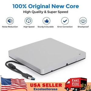 Slot-in External CD/DVD Drive USB 3.0 Player Burner Writer for Laptop PC Mac UE - Picture 1 of 12