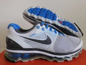 WMNS NIKE AIR MAX + 2010 WHITE-DARK GREY-ITALY BLUE SZ 9 [386374-104] - Picture 1 of 6