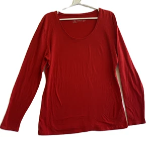 Clothing & Co Top/Camiseta Manga Larga Talla 20 Rojo-Ético y Sostenible - Imagen 1 de 7