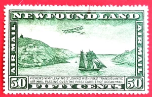 Canada Newfoundland C7 unwtmk'ed Air Mail - MH - Picture 1 of 1
