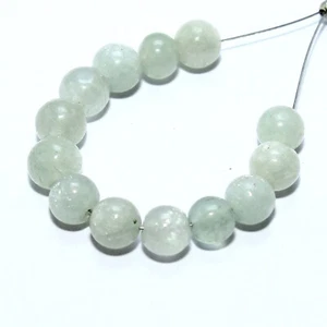 Cuentas redondas lisas de aventurina briolette naturales sueltas para hacer joyas - Imagen 1 de 5